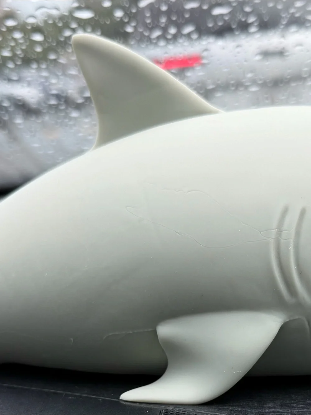 Jumbo Gray SquishShark for stress relief